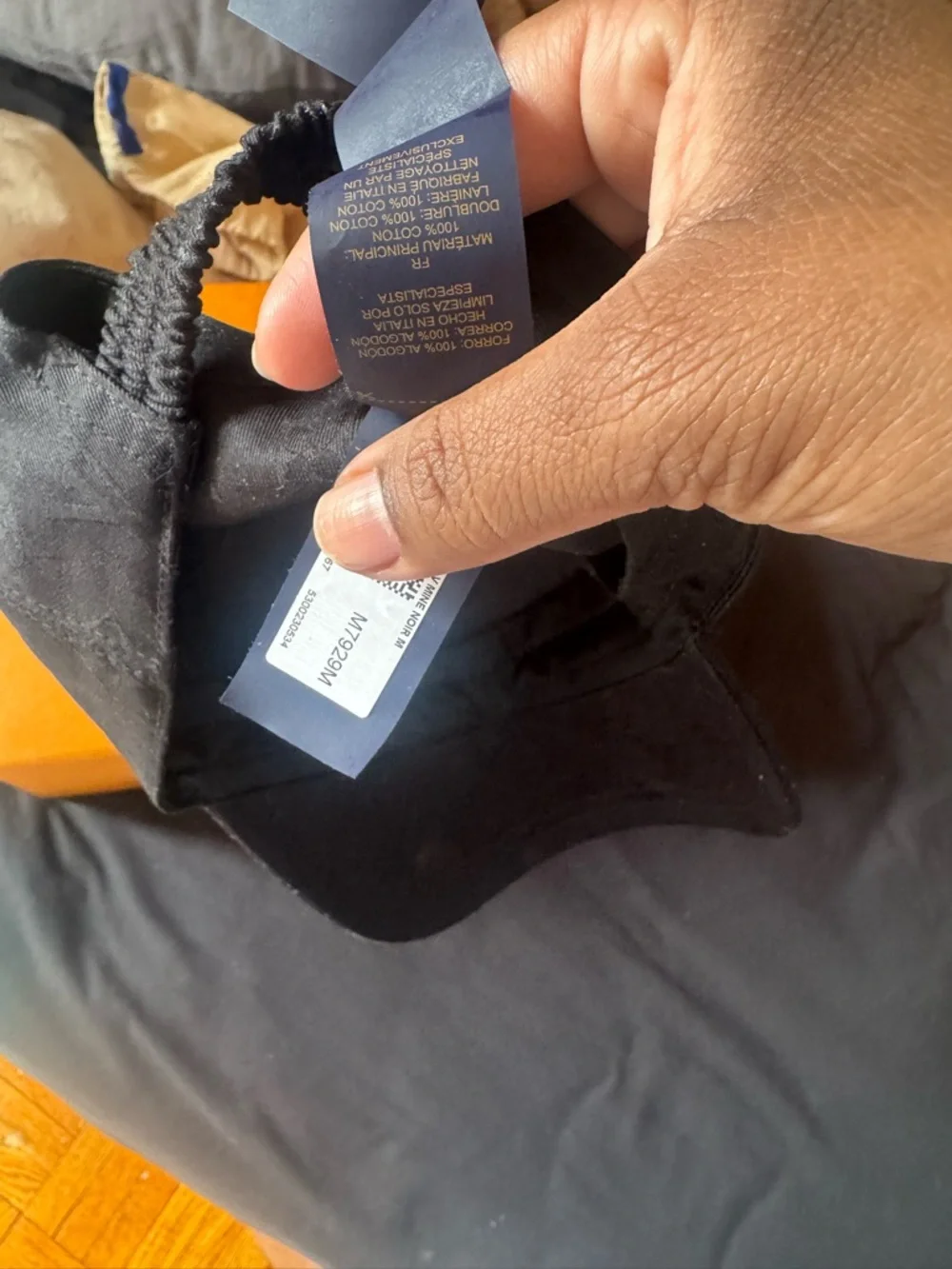 Louis Vuitton Black Monogram Embossed Baseball Cap with Gold Pin - Picture 5 of 11